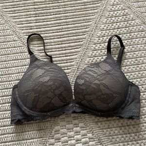 Victoria's Secret Charcoal Lace Bra, 36C